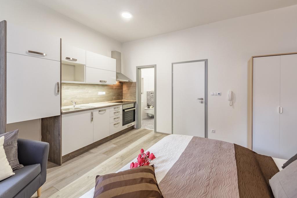 Downtown Royal Apartments Ceske Budejovice Esterno foto